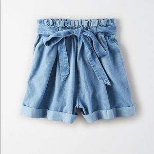 AE paper bag Jean shorts